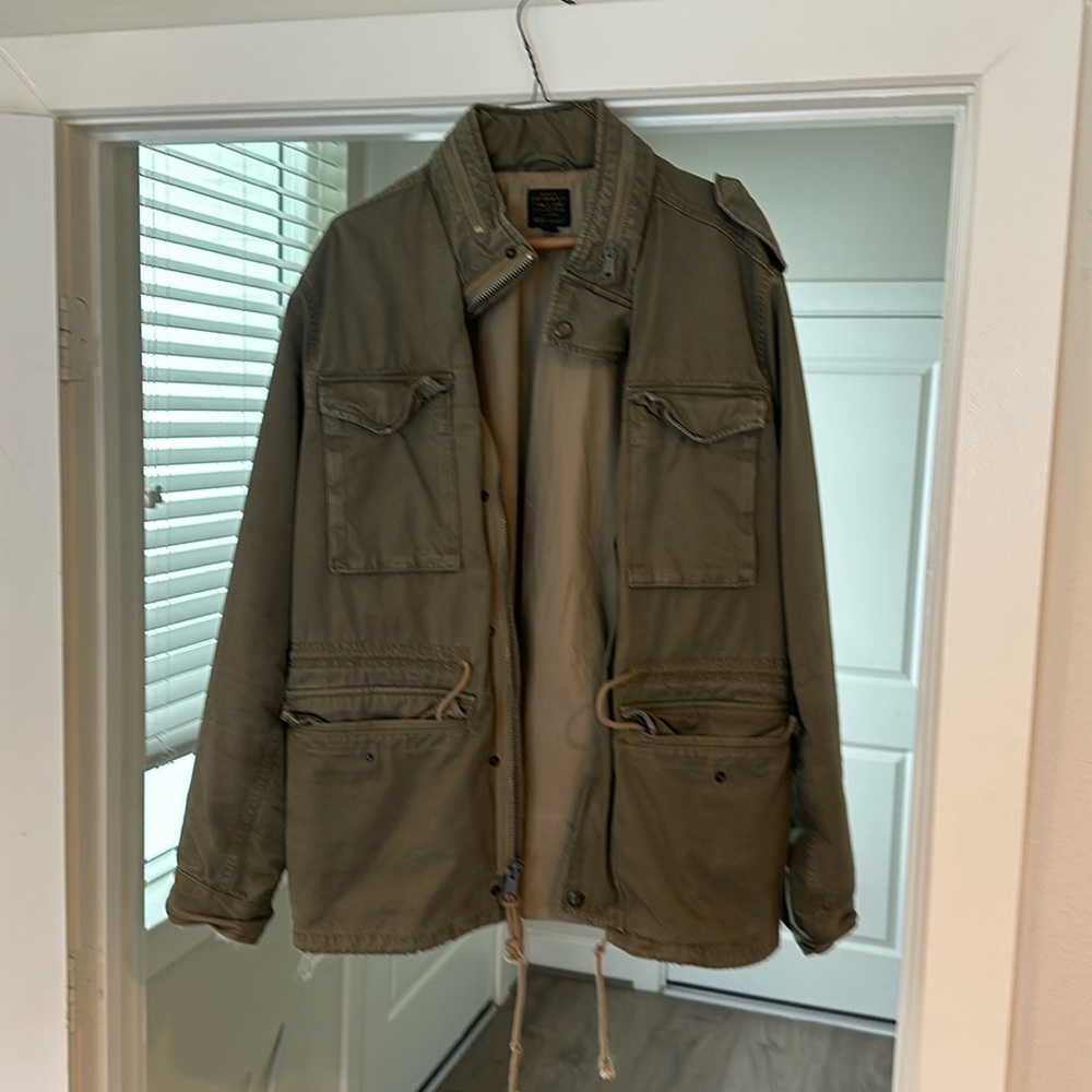 Lucky brand military jacket. Army green